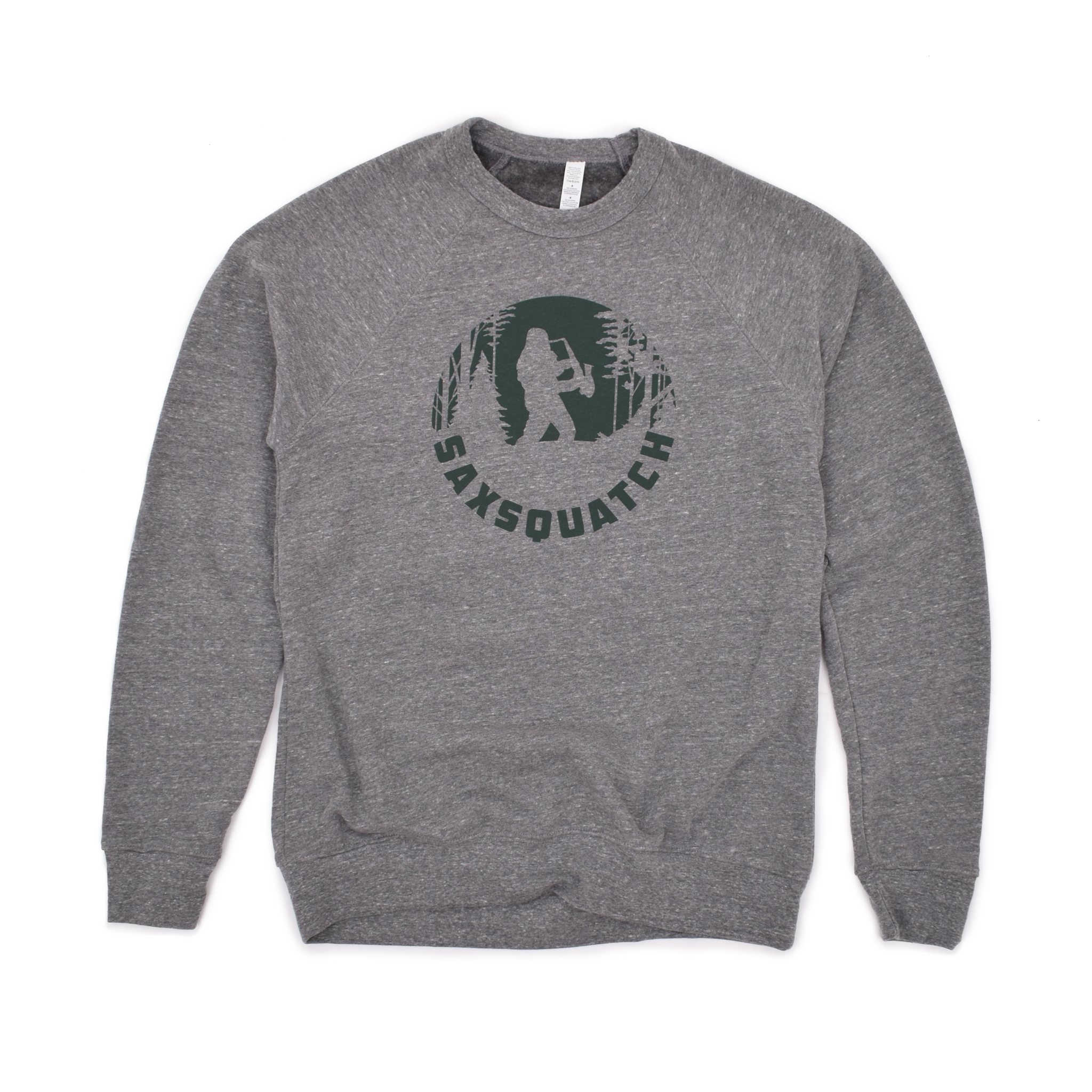 Grey Crewneck – Saxsquatch